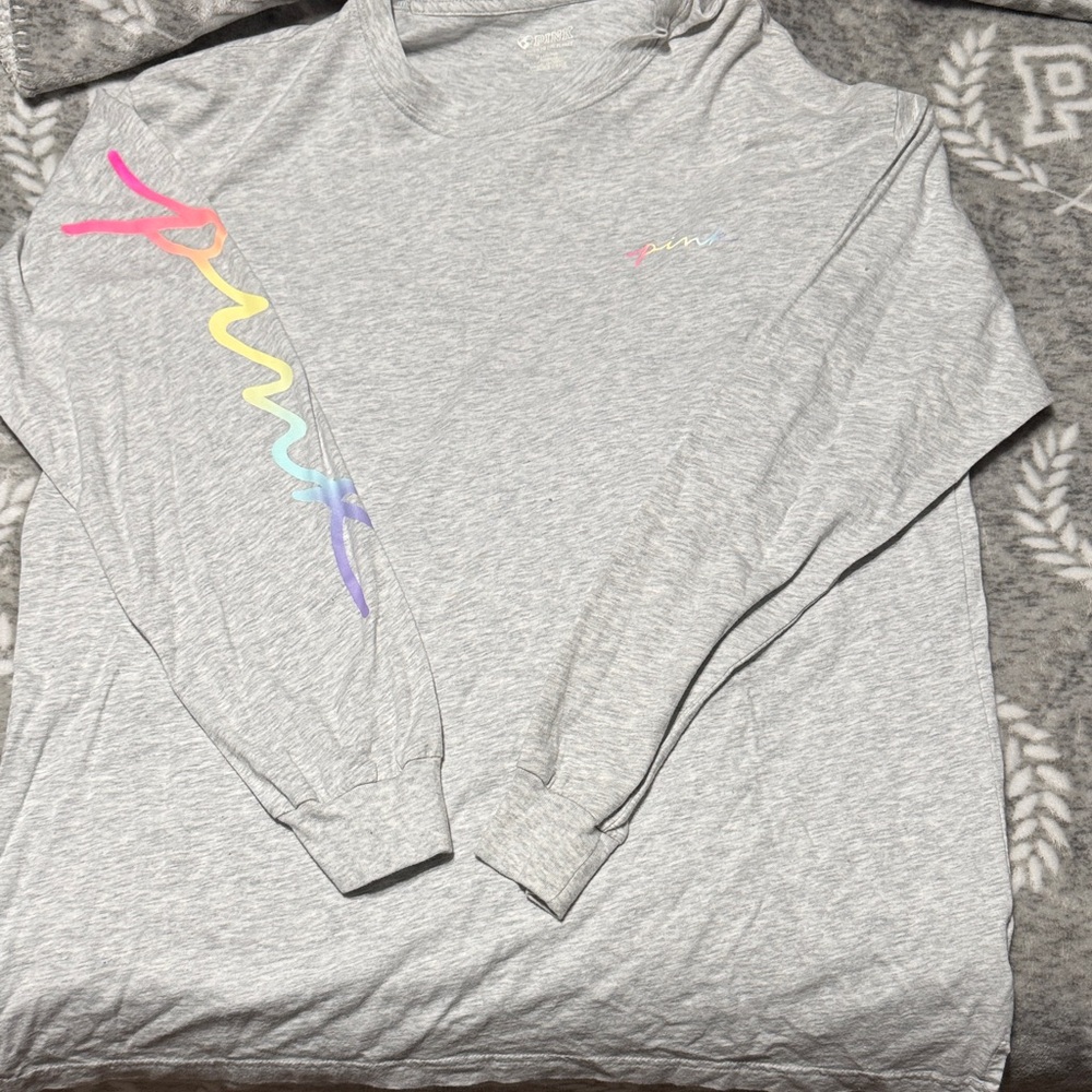 PINK Victoria's Secret Heather Gray Top